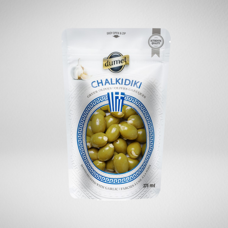 Olives Chalkidiki farcies à l'ail — Dumet