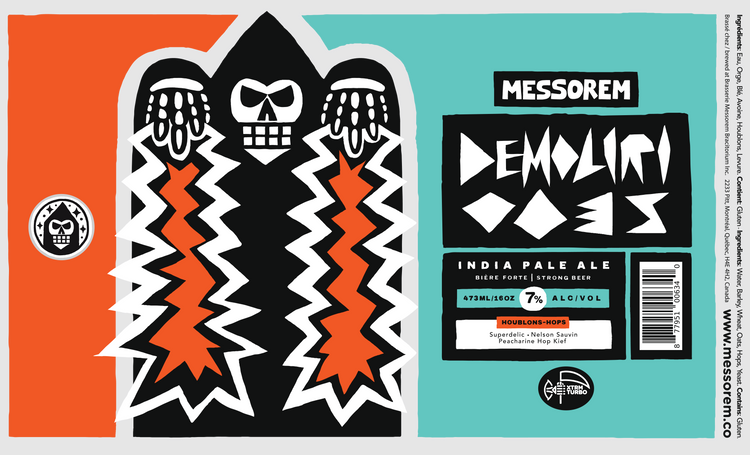 Canette Demoliri 0035, IPA Superdelic et Nelson Sauvin, Messorem Bracitorium, 473 ml