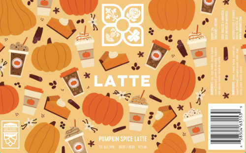 Canette de Latte, bière pumpkin spice de 4 Origines