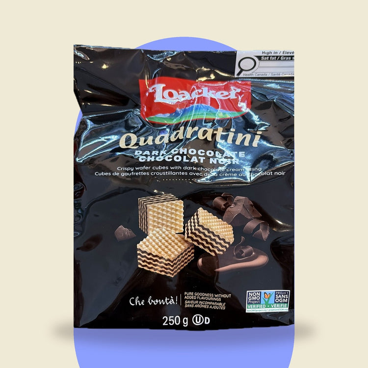 Gaufrettes Quadratini chocolat noir 250 g