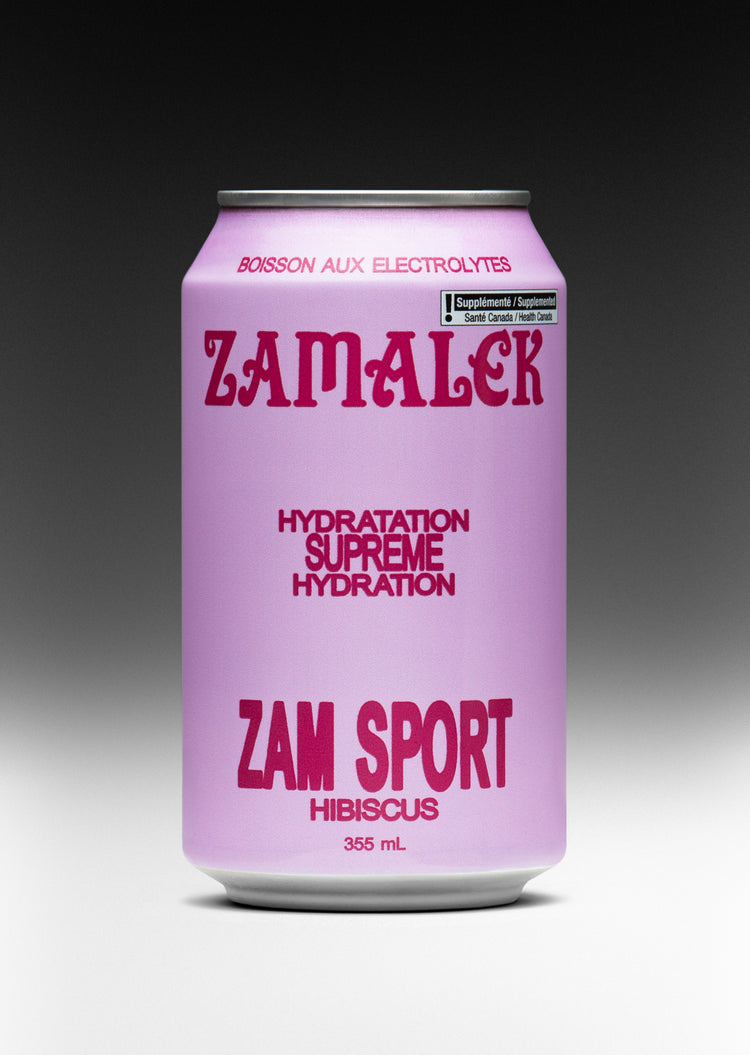 Canette de Zam Sport, hibiscus électrolytes de Zamalek