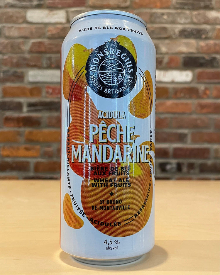 Acidula Pêches et Mandarines - Sûre - MonsRegius - Beau Dégât Bièrerie de Quartier