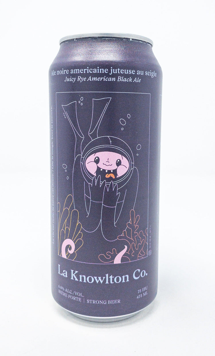 Ale Noire Américaine Juteuse au Seigle - Houblonnée - La Knowlton Co - Beau Dégât Bièrerie de Quartier