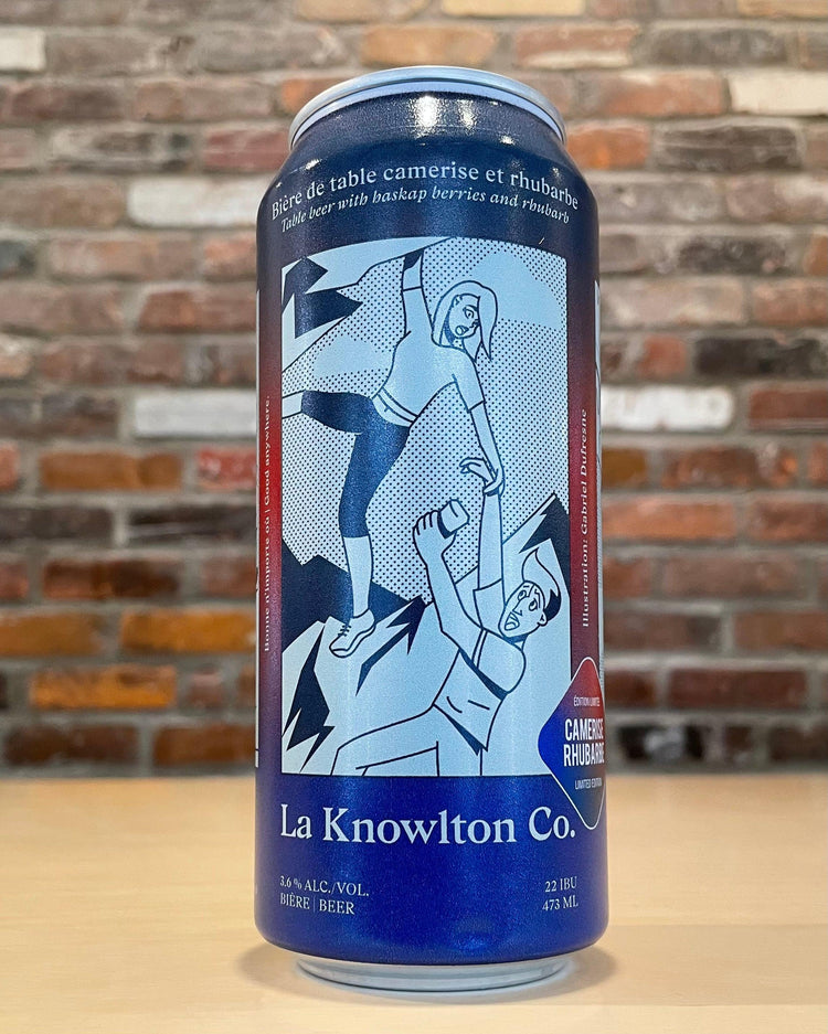 Bière De Table Rhubarbe et Camerise - Soif - La Knowlton Co - Beau Dégât Bièrerie de Quartier