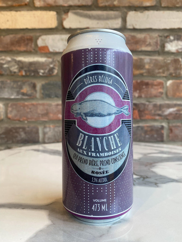 Blanche aux framboises - Blanche - Bières Béluga - Beau Dégât Bièrerie de Quartier