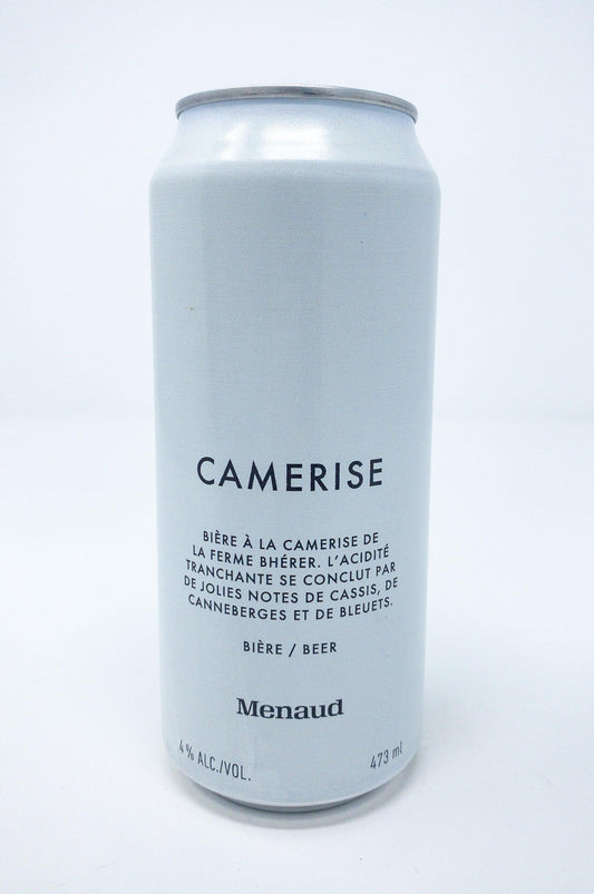 Canette de Camerise, bière sûre de Menaud