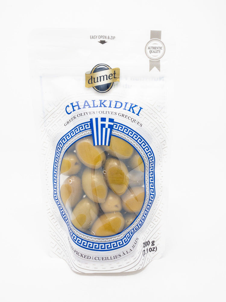 Chalkidiki Olives Vertes reines - Snack - Dumet - Beau Dégât Bièrerie de Quartier