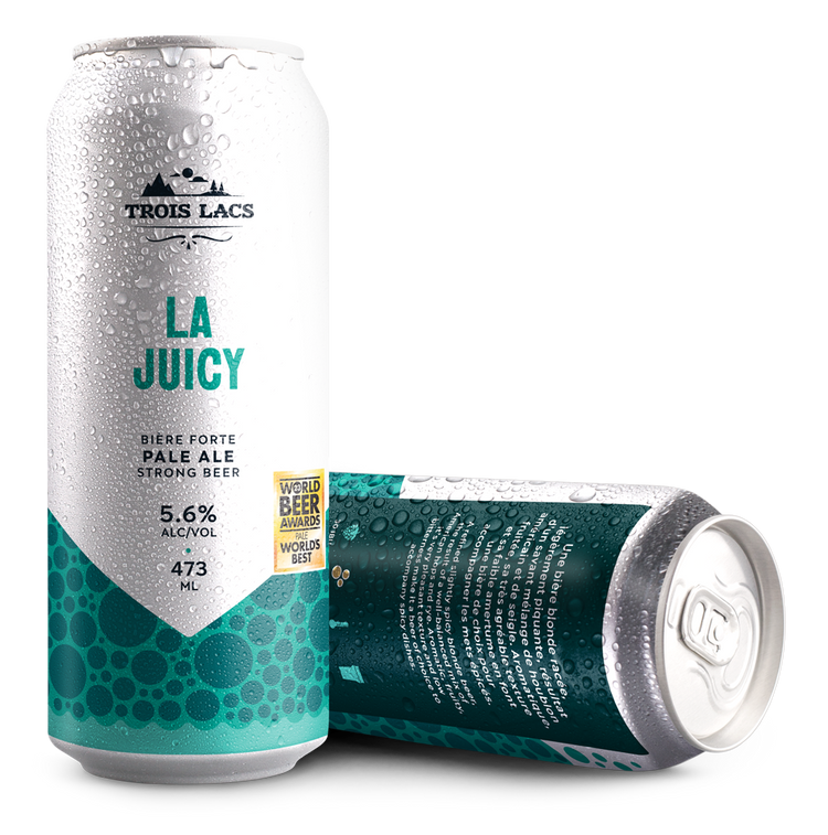 Canette de La Juicy, pale ale de seigle de Trois Lacs