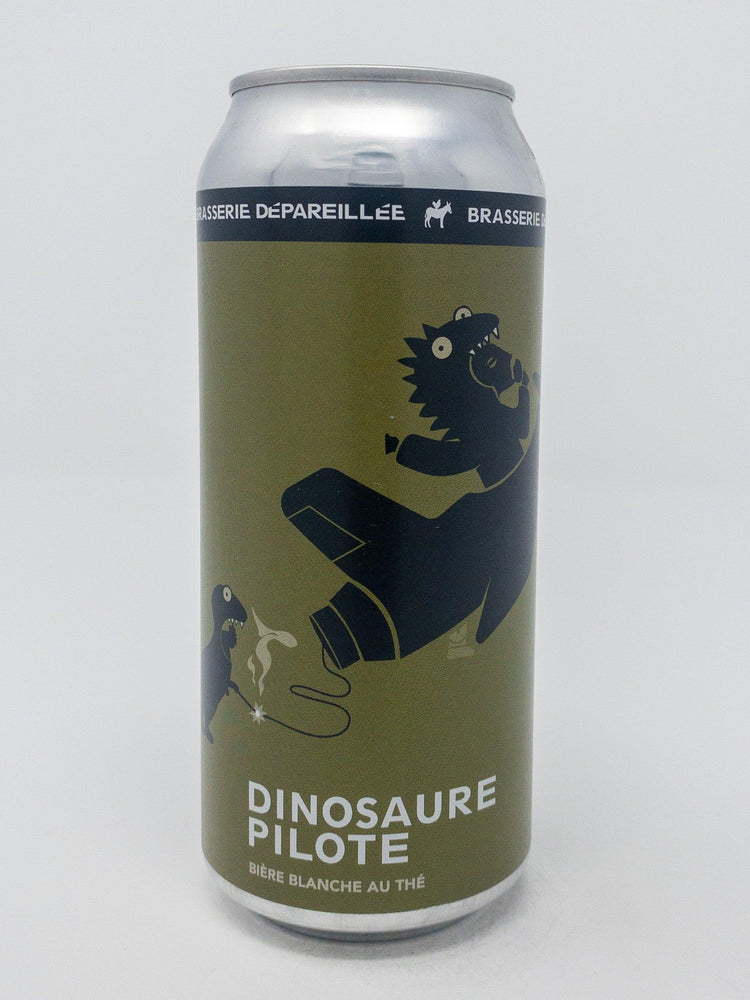 Dinosaure pilote - Blanche - Brasserie Dépareillée - Beau Dégât Bièrerie de Quartier