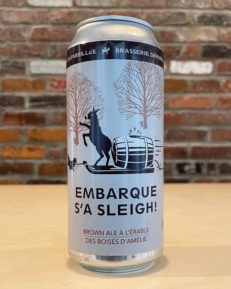 Embarque s'a Sleigh - Ambrée, dup-review-publication - Brasserie Dépareillée - Beau Dégât Bièrerie de Quartier