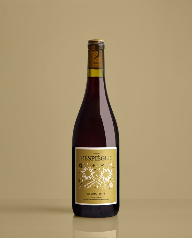 Bouteille de Gamma-Rays 2025, vin rouge de L'Espiègle