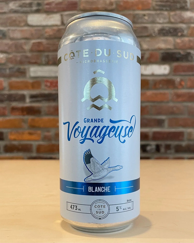 Grande Voyageuse - Blanche - Microbrasserie Côte Du Sud - Beau Dégât Bièrerie de Quartier