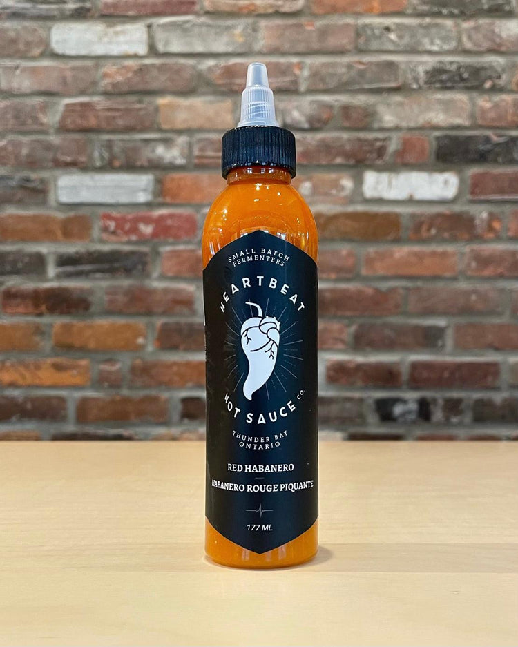 Heartbeat Hot Sauce - Habanero - Sauce Piquante - Heartbeat Hot Sauce - Beau Dégât Bièrerie de Quartier