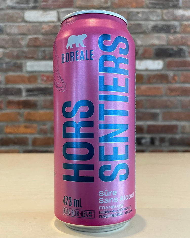 Hors Sentier: Sûre Framboise sans-alcool - Sans Alcool, Sûre - Brasseur Du Nord - Beau Dégât Bièrerie de Quartier