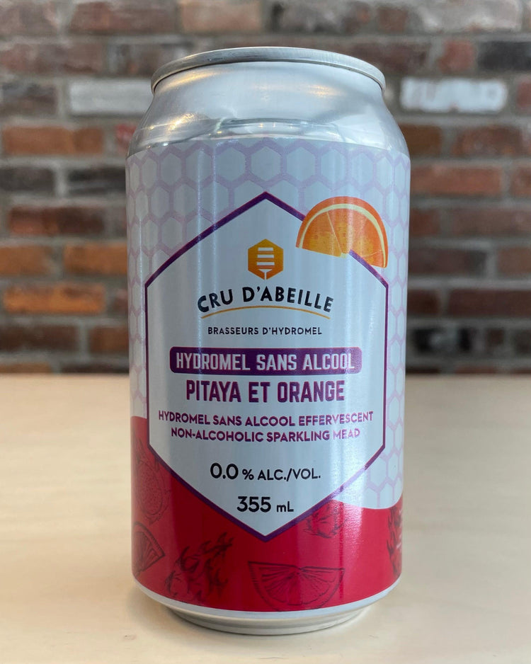 Hydromel sans alcool Pitaya & Orange - Hydromel, Sans Alcool - Cru D'abeille - Beau Dégât Bièrerie de Quartier