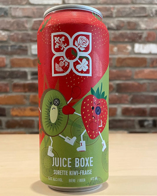 Juice Box: Kiwi-Fraise - Sûre - 4 Origines - Beau Dégât Bièrerie de Quartier