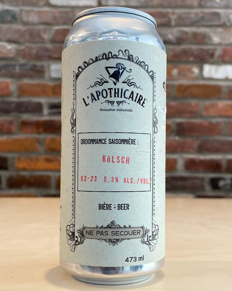 Kolsch de L'apothiocaire - Soif - Brasserie L'Apothicaire - Beau Dégât Bièrerie de Quartier