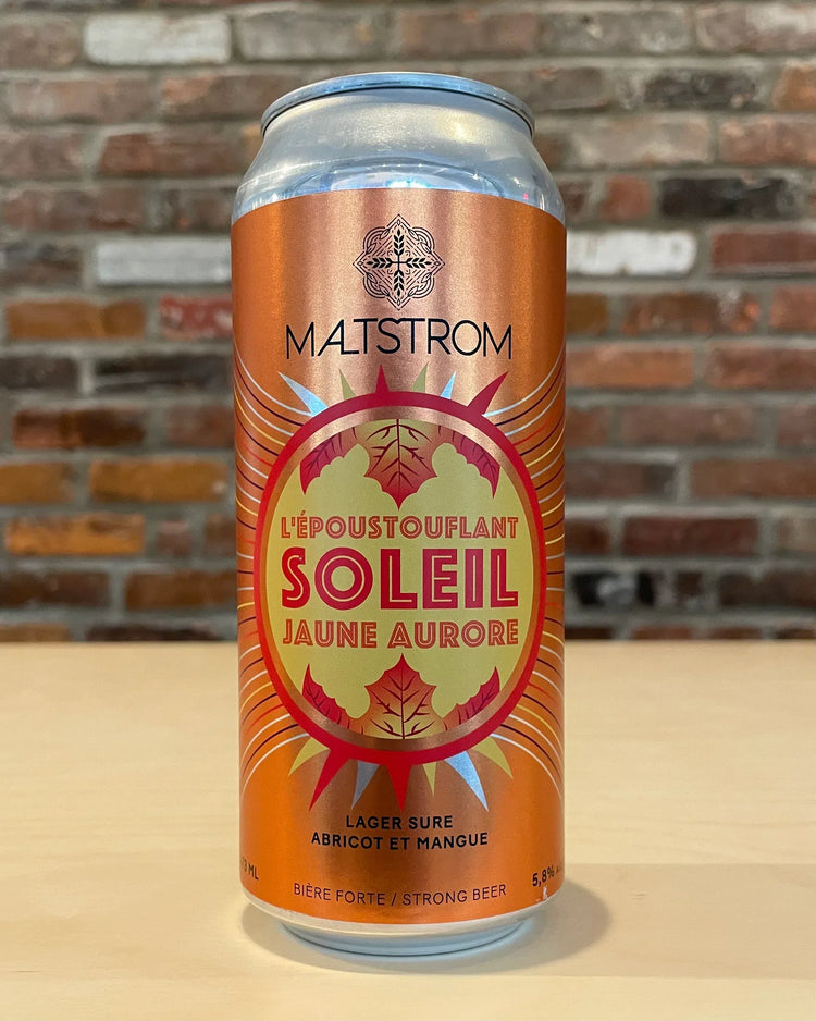 L'époustouflant Soleil Jaune Aurore - Sûre - Maltstrom - Beau Dégât Bièrerie de Quartier