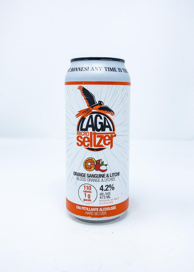 Lagaseltzer orange sanguine et litchi - Seltzer - Lagabière - Beau Dégât Bièrerie de Quartier