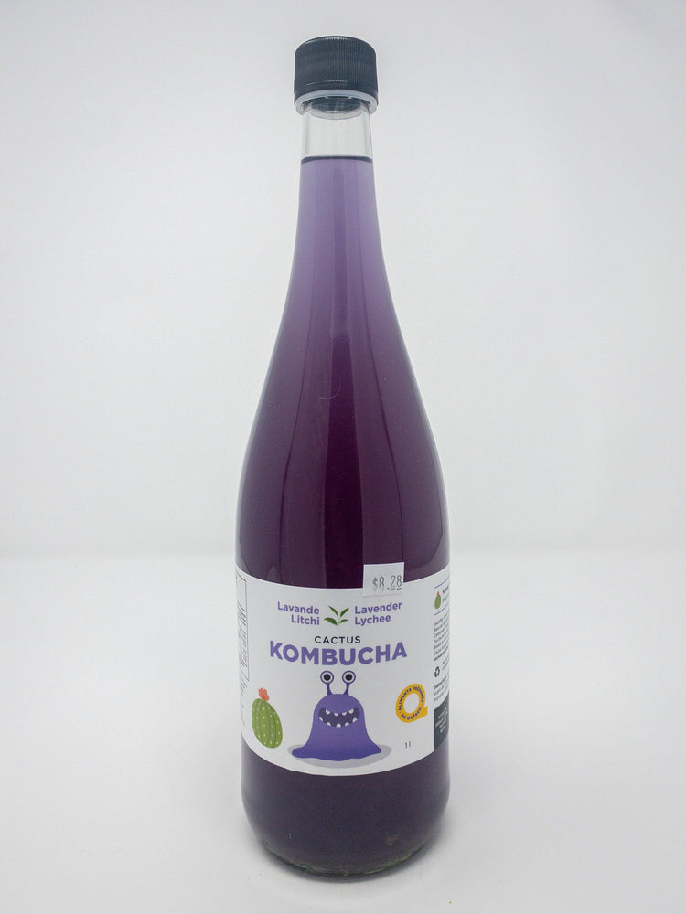 Lavande et litchi (1L) - Kombucha - Cactus Kombucha - Beau Dégât Bièrerie de Quartier