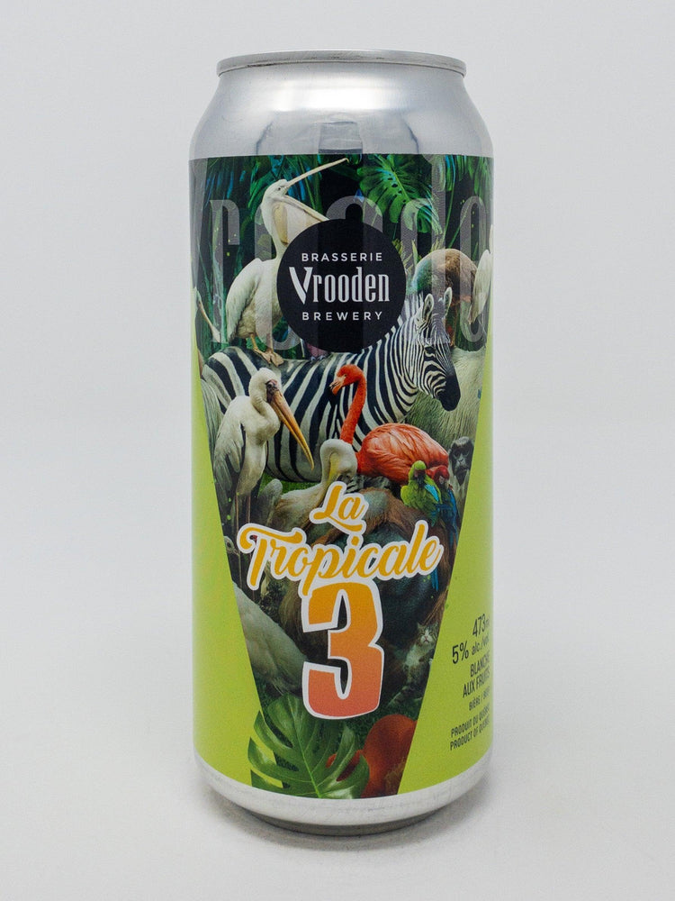 Le Tropicale 3 - Blanche - Brasserie Vrooden - Beau Dégât Bièrerie de Quartier