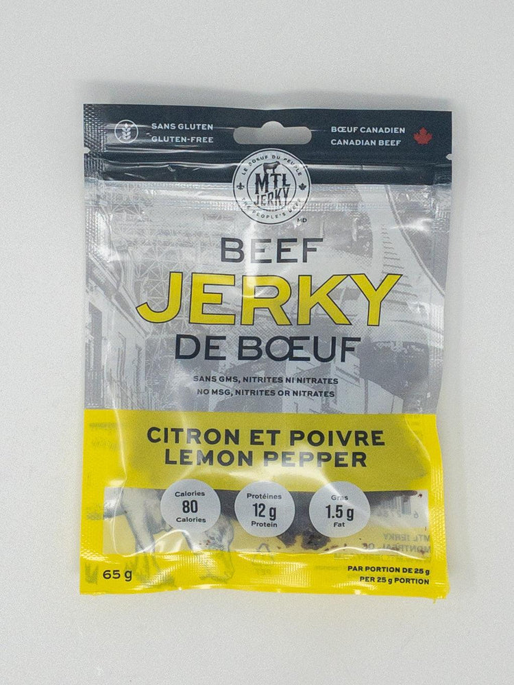 Lemon Pepper - Prêt à Manger - MTL Jerky - Beau Dégât Bièrerie de Quartier