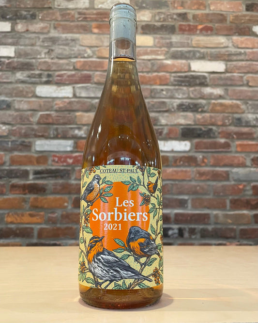 Bouteille des Sorbiers, vin orange de Coteau St-Paul