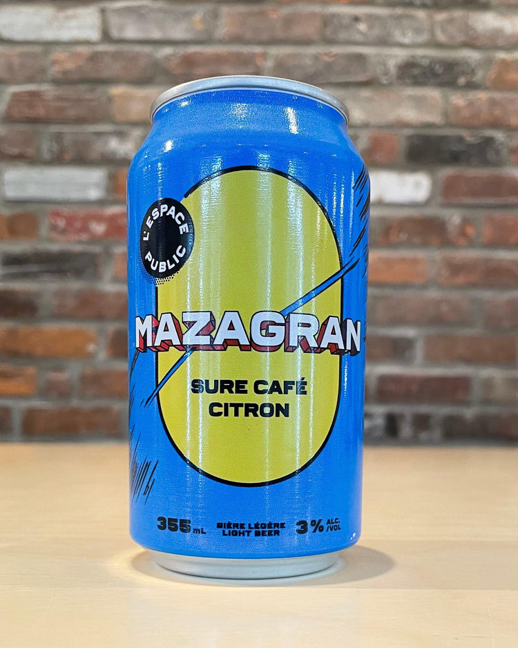 Mazagran Citron - Sûre - L’Espace Public - Beau Dégât Bièrerie de Quartier