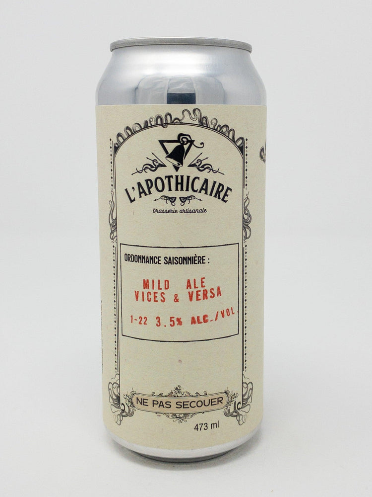 Mild Ale Anglaise - Ambrée - Brasserie L'Apothicaire - Beau Dégât Bièrerie de Quartier