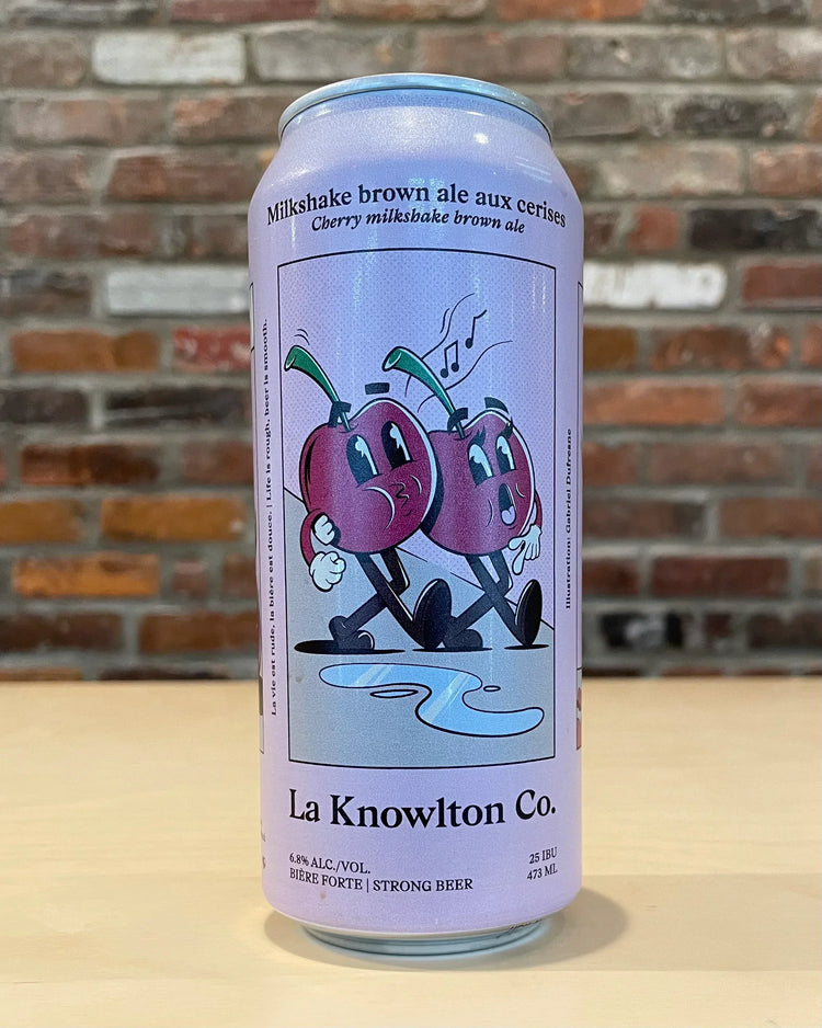 Milkshake Brown Ale aux Cerises - Ambrée - La Knowlton Co - Beau Dégât Bièrerie de Quartier