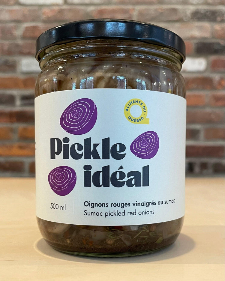 Oignons Rouge Vinaigré au Sumac - Condiment - Pickle Idéale - Beau Dégât Bièrerie de Quartier