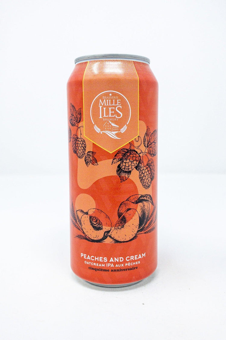 Peaches & Cream: Oatcream IPA aux Pêches - Houblonnée - Milles Îles - Beau Dégât Bièrerie de Quartier