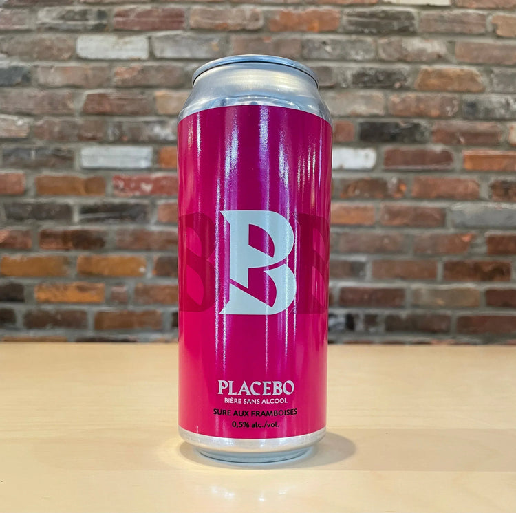 Placebo Framboise - Sans Alcool, Sûre - La Barberie - Beau Dégât Bièrerie de Quartier