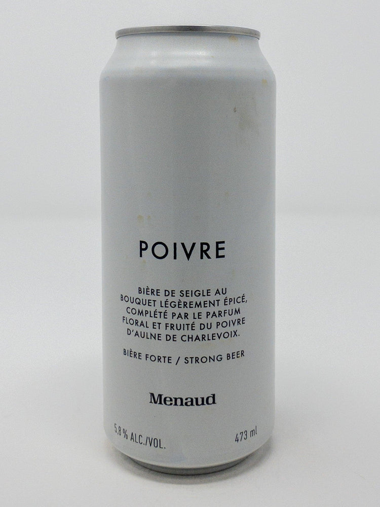 POIVRE - Ambrée - Menaud - Beau Dégât Bièrerie de Quartier