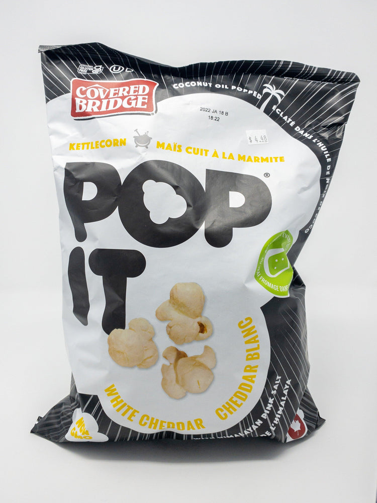 Pop Corn Cheddar Blanc - Snack - Covered Bridge - Beau Dégât Bièrerie de Quartier