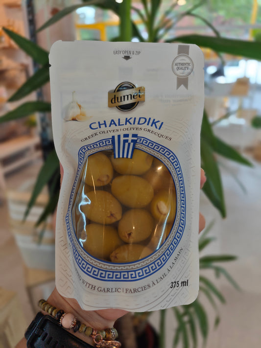 Olives Chalkidiki farcies aux amandes