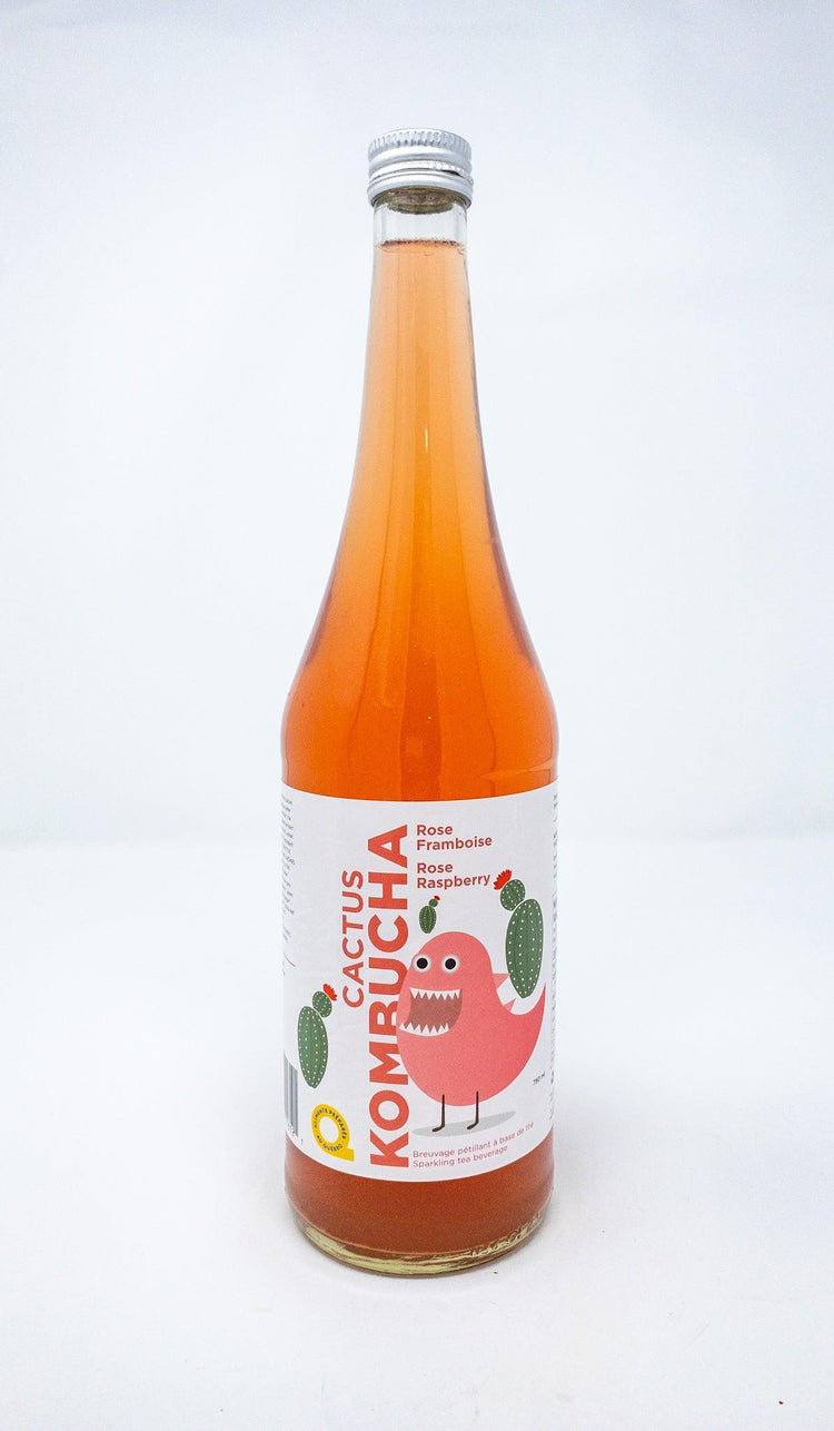 Rose et Framboise (1L) - Kombucha - Cactus Kombucha - Beau Dégât Bièrerie de Quartier