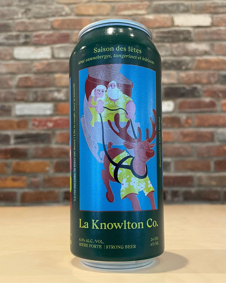 Saison Aux Canneberges, Tangerines et Hibiscus - Complexe - La Knowlton Co - Beau Dégât Bièrerie de Quartier