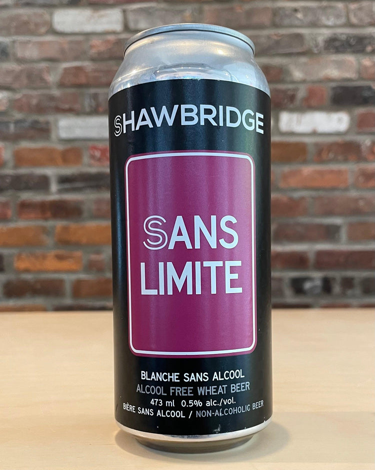 Sans Limite Blanche - Blanche, Sans Alcool - Microbrasserie Shawbridge - Beau Dégât Bièrerie de Quartier