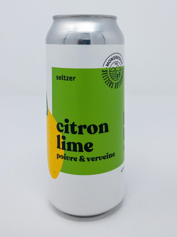 Seltzer Citron Lime - Seltzer - MonsRegius - Beau Dégât Bièrerie de Quartier