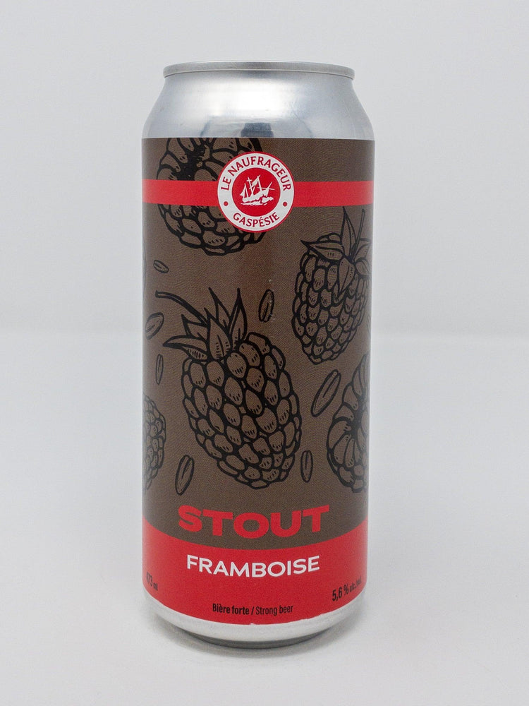 Stout Framboise - Noire - Le Naufrageur - Beau Dégât Bièrerie de Quartier