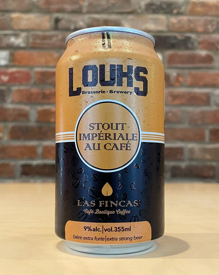 Stout Impériale au Café - Noire - Brasserie Louks - Beau Dégât Bièrerie de Quartier