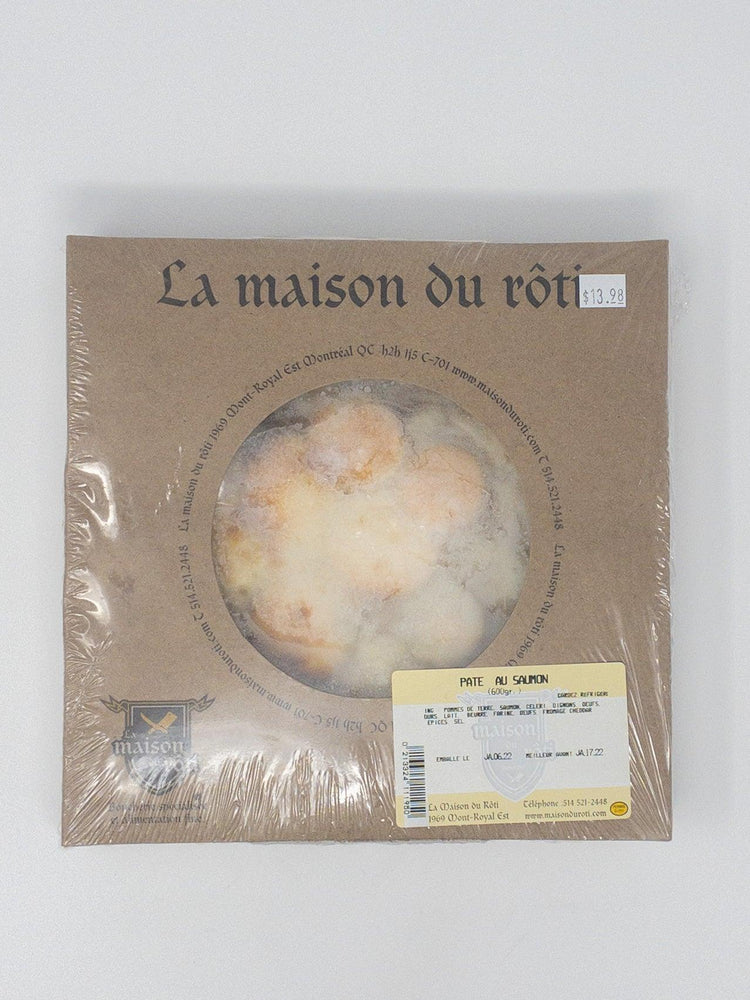 Tourtière saumon - 8 pouces - Prêt à Manger - La Maison du Rôti - Beau Dégât Bièrerie de Quartier
