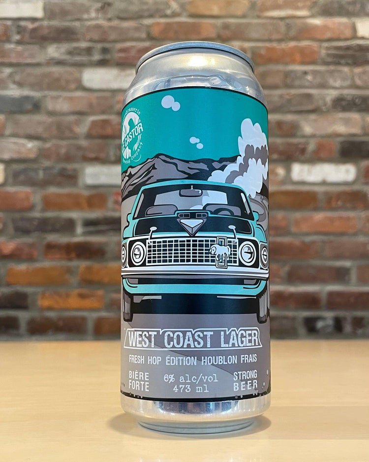 West Coast Lager (houblons frais) - Houblonnée - Le Castor - Beau Dégât Bièrerie de Quartier