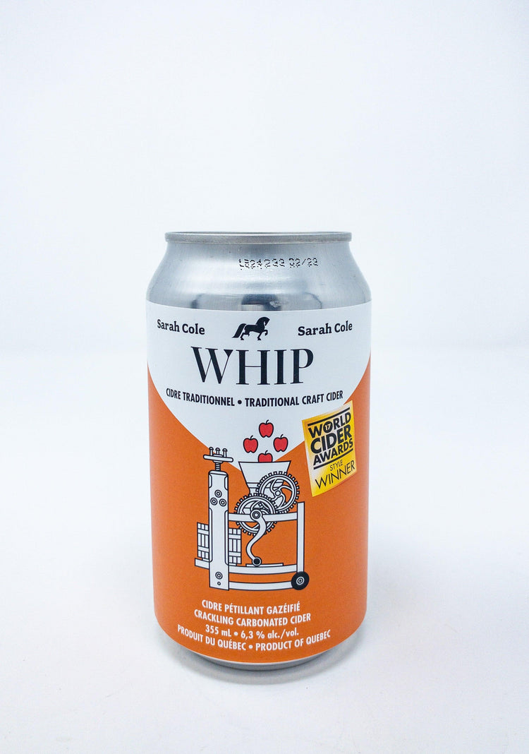 Whip - Sans Alcool - Cidrerie Sarah Cole - Beau Dégât Bièrerie de Quartier