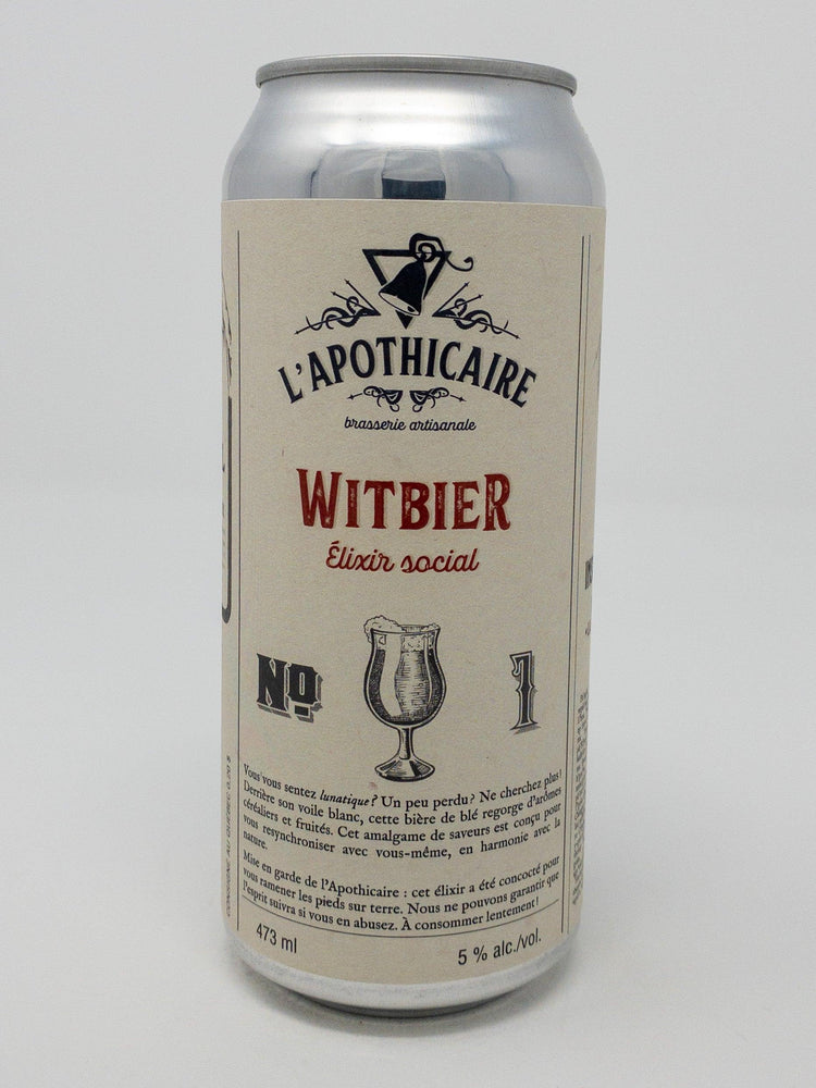 Witbier #1 - Blanche - Brasserie L'Apothicaire - Beau Dégât Bièrerie de Quartier