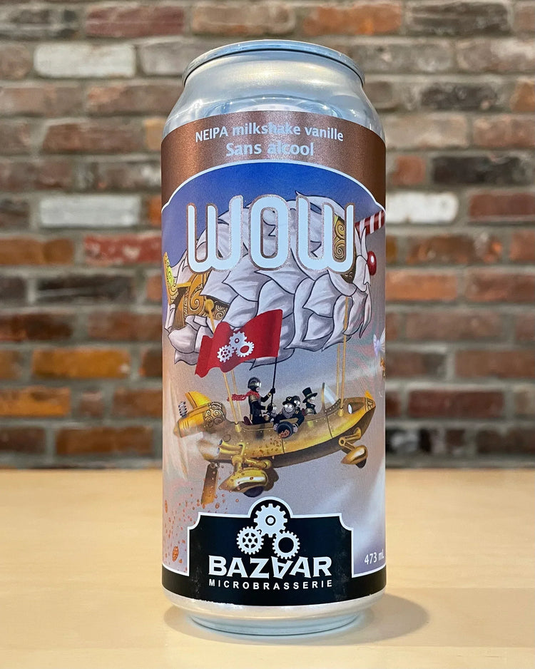 Wow Milkshake - Houblonnée, Sans Alcool - Le Bazaar Microbrasserie - Beau Dégât Bièrerie de Quartier