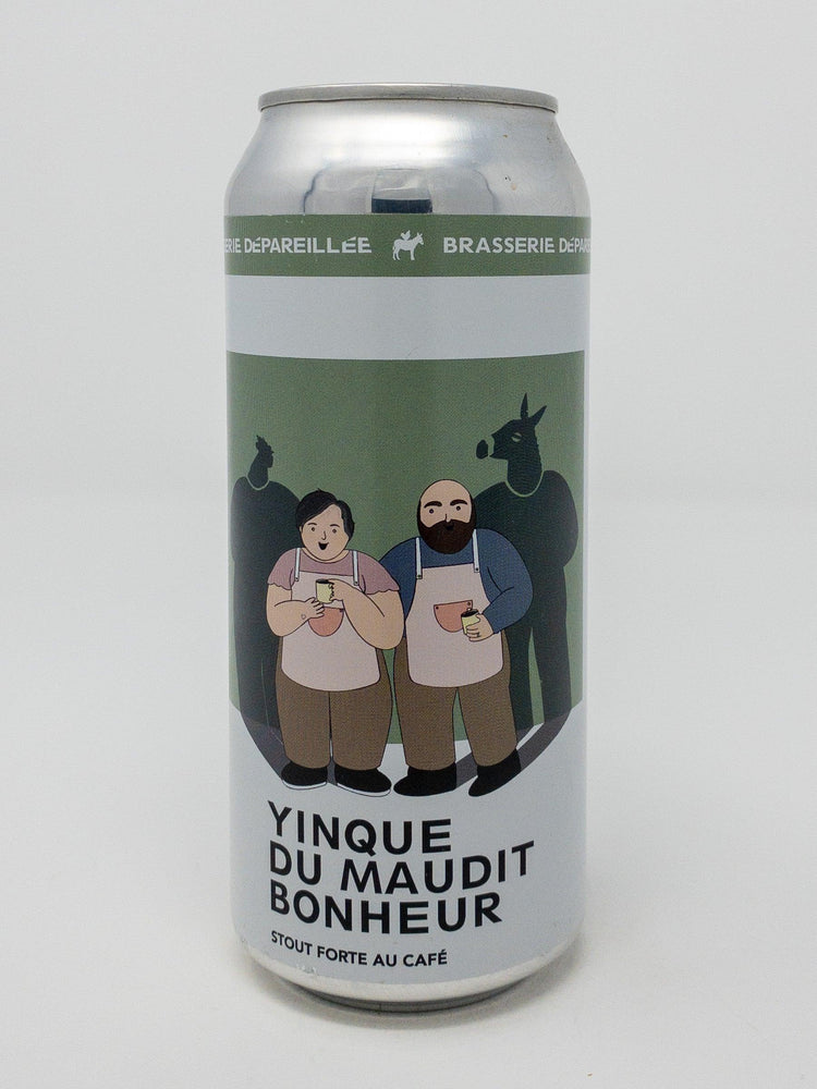 Yinque du maudit bonheur en canette - Noire - Brasserie Dépareillée - Beau Dégât Bièrerie de Quartier