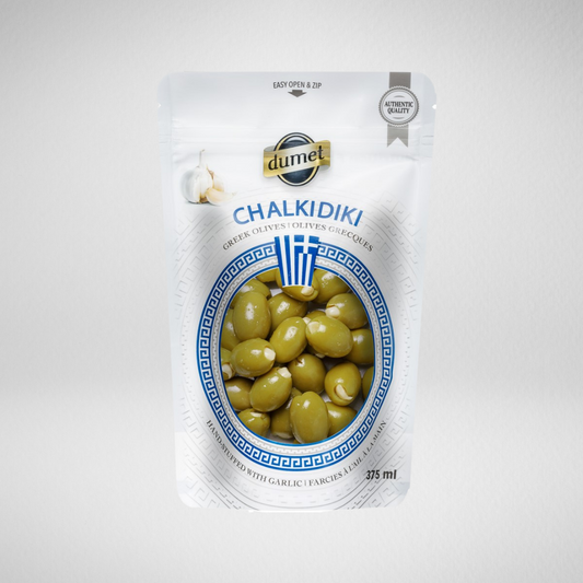 Olives Chalkidiki farcies à l'ail — Dumet