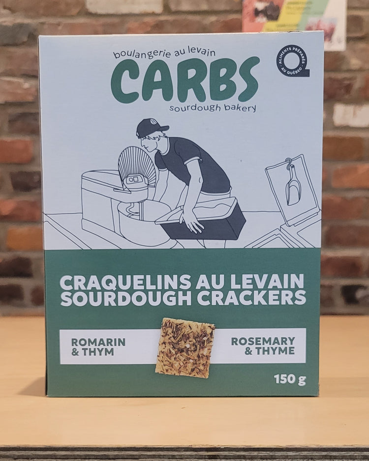 Craquelins au Levain - Romarin & Thym